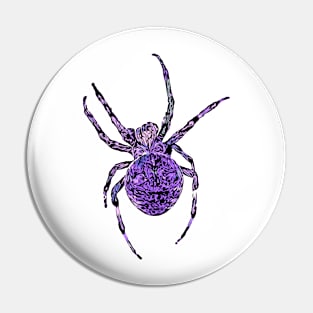 Purple Spider Fierce Orb-Weaver Pin