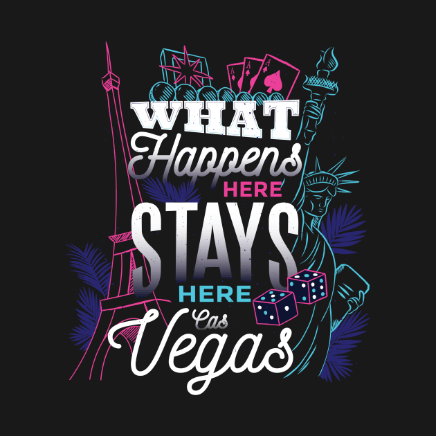 Las Vegas Souvenir graphic - Sin City Gift - Gambling Tee by Blue Zebra