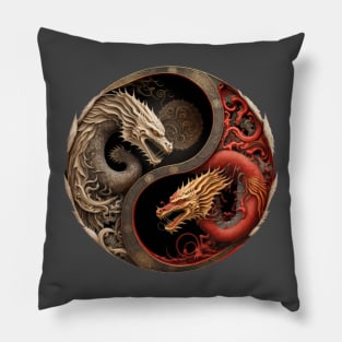 Two Dragons Pillow