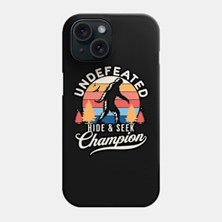 Retro Bigfoot Hide & Seek World Champion Phone Case