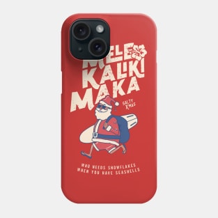 Mele Kalikimaka Funny Santa Hawaiian Christmas Getaway Phone Case