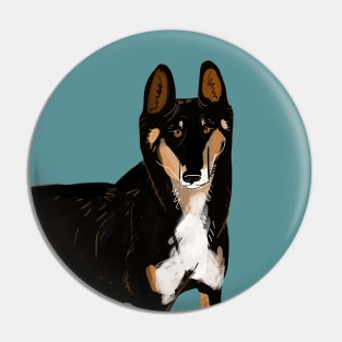 Black Alpine Dingo Pin