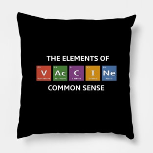 Pro Vaccination Elements of the Periodic Table Pillow