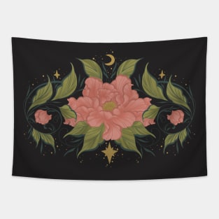 Chrysanthemum Botanical Whimsigoth Design Tapestry