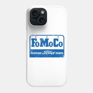 FoMoCo Ford parts worn look - blue print Phone Case