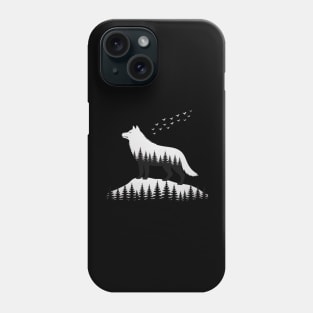SIBERIAN CAT Forest Silhouette Phone Case