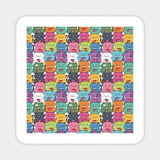 rainbow cats Magnet