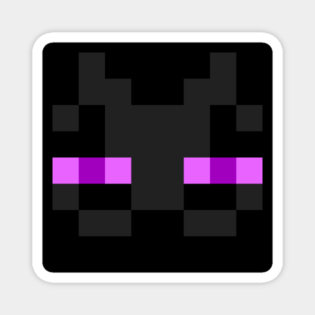 ENDERMAN FACE Magnet by JeanPixel