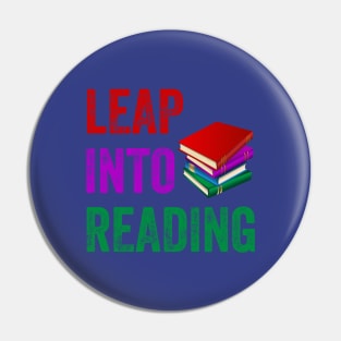 Leap Into Reading, Vintage Style Pin