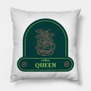 coffee queen for stong womens Pillow