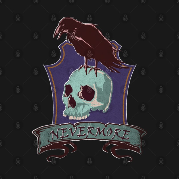 Nevermore: Spooky, Dark Raven Crowing Edgar Allan Poe Gothic by spacedust