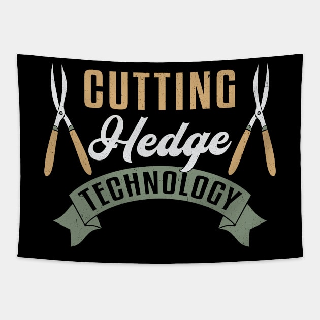 Cutting Hedge Landscaping Garden Landscaper Funny Tapestry by T-Shirt.CONCEPTS