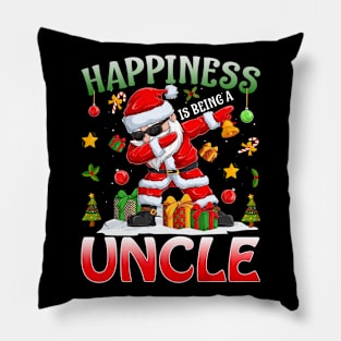 Happiness Is Being A Uncle Santa Christmas Pillow