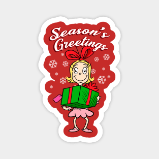 Cindy Lou Christmas Magnet