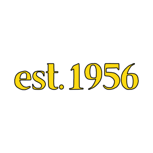 Est. 1956 Cartoonish Retro Birthday T-Shirt