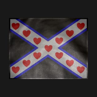 Leather Cross & Hearts T-Shirt