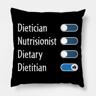 Dietitian Spelling Funny Dietitian Pillow