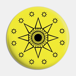 Sun mandala Pin