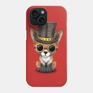 Steampunk Baby Red Fox Phone Case