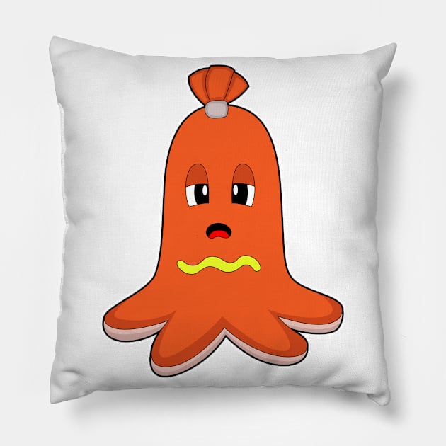 Octopus Hotdog Pillow by Markus Schnabel