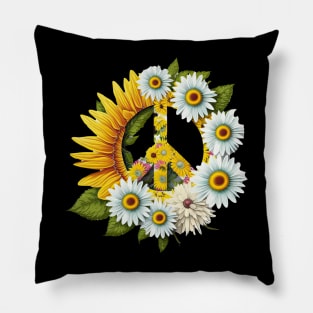 Peace Daisy Pillow