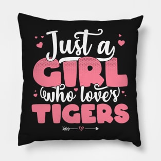 Just A Girl Who Loves Tigers - Cute Tiger lover gift product Pillow