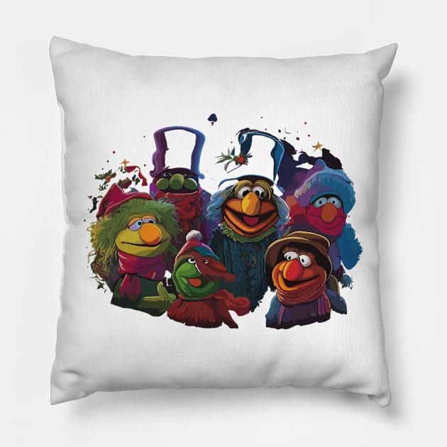 Muppet Christmas Carol Pillow by Prime Quality Designs