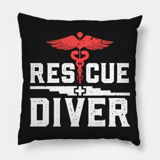 RESCUE DIVER: Rescue Diver Scuba Diving Gift Pillow