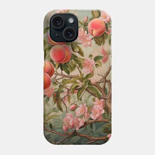 Peach trees and blossoms Phone Case