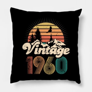 60th birthday gifts for men and women 1960 gift 60 years old Pillow