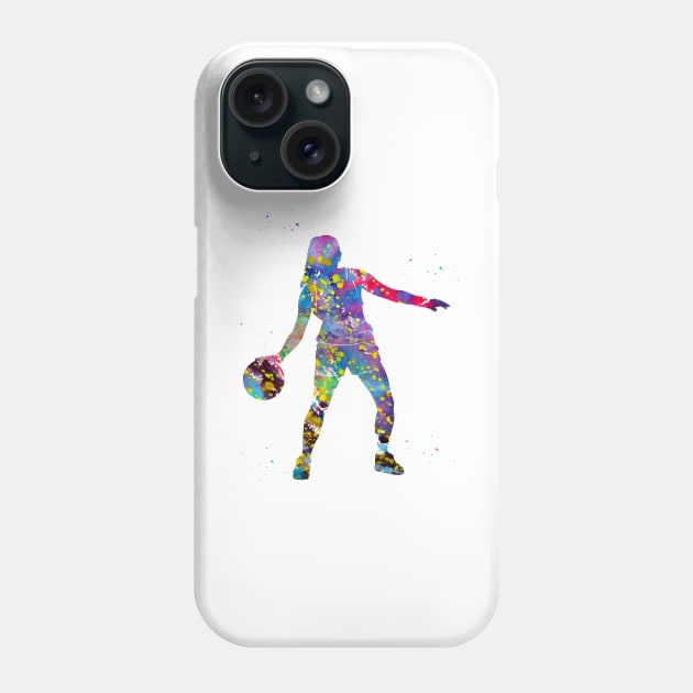 Basketball girl Phone Case by erzebeth