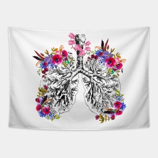 Anatomical Lungs Tapestry