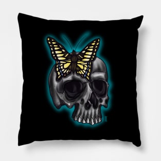 Skull and butterfly Pillow