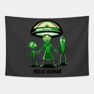 Hello Human, Friendly Aliens Tapestry