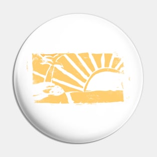 Sunset Sun Pin