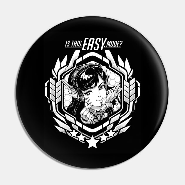 DVA "Is This Easy Mode?" Pin by RobotCatArt