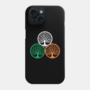 irish colors tree of life Phone Case