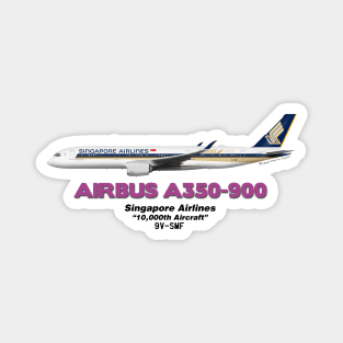 Airbus A350-900 - Singapore Airlines "10,000th Aircraft" Magnet