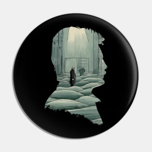 Andrei Tarkovsky´s Stalker Illustration Silhouette Pin