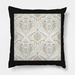 Ogee pattern with tendrils on light yellow Pillow