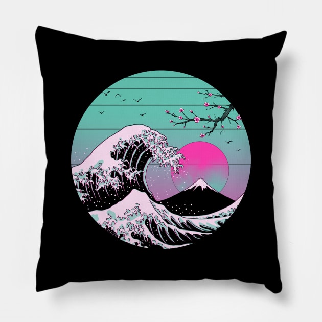 The Great Vapor Aesthetics Pillow by Vincent Trinidad Art