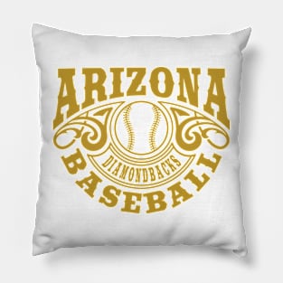 Vintage Retro Arizona Diamondbacks Baseball Pillow