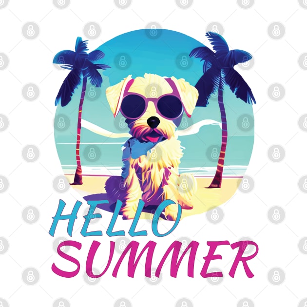 Summer Dog Retro by ulunkz