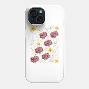 Colorful Floral Design Phone Case