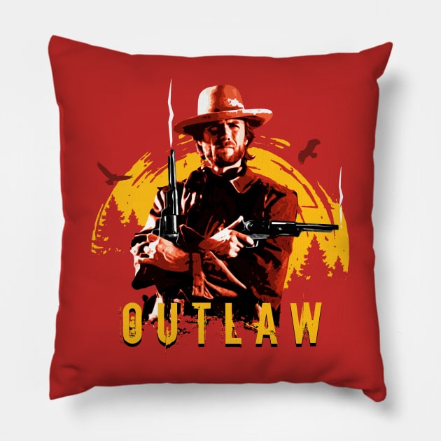 Outlaw. Pillow by Artizan