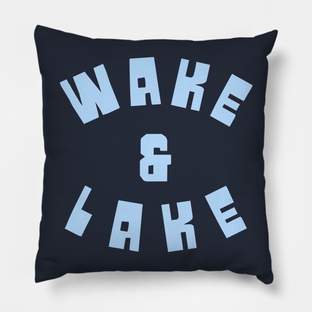 Wake & Lake Pillow by ilrokery