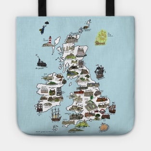 A Literary Map of the UK and Ireland Tote