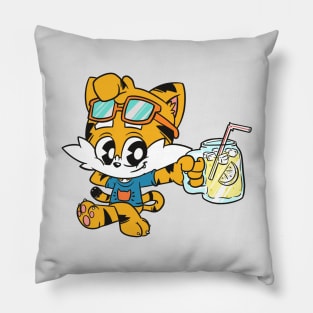 Little Tiger Dude - Summertime Fun Pillow