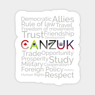 CANZUK: Affiliated Words With Symbols Magnet