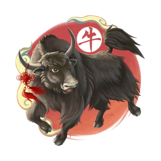 Year of the Ox by Jennifer Teh Art